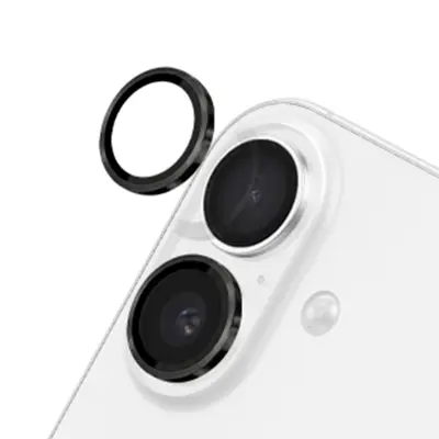 Komplet 2 zaščit kamer za iPhone 16 / 16 Plus proti praskam kaljeno steklo
