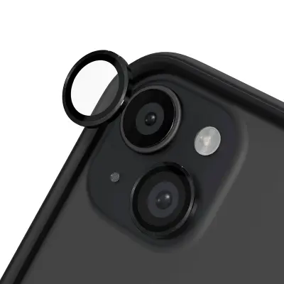 Komplet 2 zaščit kamer za iPhone 15 / 15 Plus proti praskam kaljeno steklo