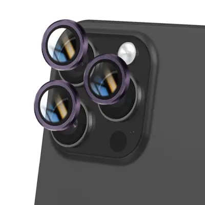 Zaščita objektiva kamere za iPhone 16 Pro z ojačanim robom