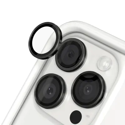 Komplet 2 zaščit kamer za iPhone 15 / 15 Pro Max proti praskam