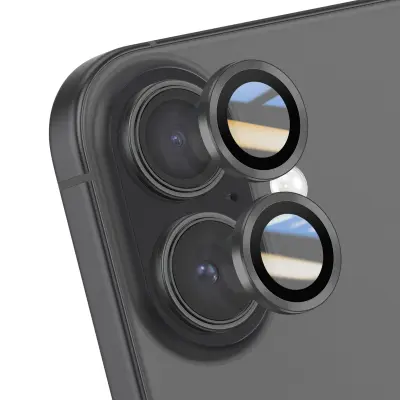 Zaščita leče kamere za iPhone 17 z ojačanim robom