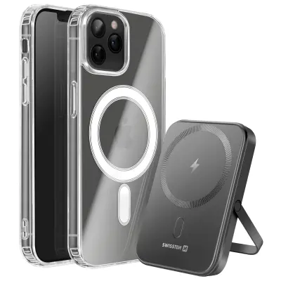 Paket MagSafe iPhone 12 Pro Max z dvomaterialnim ohišjem in powerbankom 5000 mAh