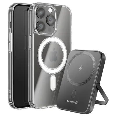 Paket MagSafe iPhone 14 Pro Max z dvomaterialnim ohišjem in powerbankom 5000 mAh