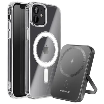 Paket MagSafe iPhone 12 z dvomaterialnim ohišjem in powerbankom 5000 mAh