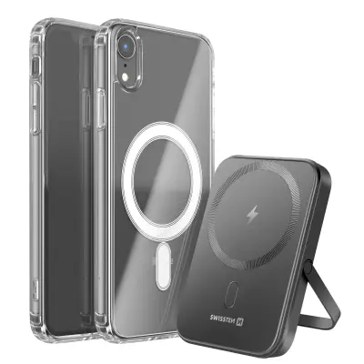 Paket MagSafe za iPhone XR z dvomaterialnim ohišjem in powerbankom 5000 mAh