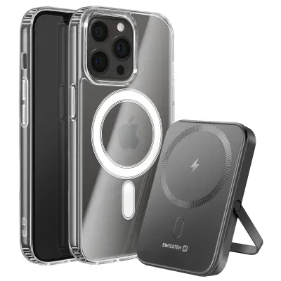 Paket MagSafe iPhone 13 Pro Max z dvomaterialnim ohišjem in powerbankom 5000 mAh