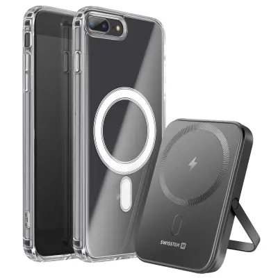 Paket MagSafe iPhone 8 Plus z dvomaterialnim ovitkom in powerbankom 5000 mAh