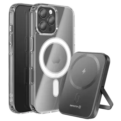 Paket MagSafe iPhone 16 Pro z dvomaterialnim ovitkom in powerbankom 5000 mAh