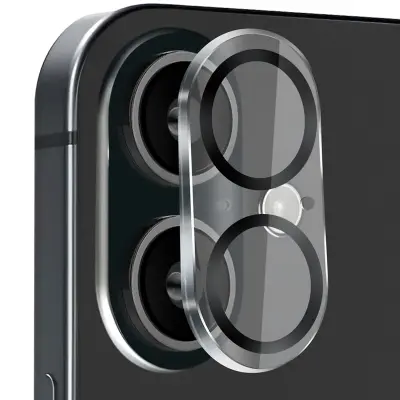 Kaljeno steklo za kamero iPhone 16 / 16 Plus Lens Shield, ultra odporno