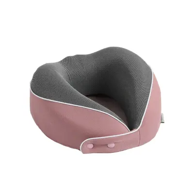 Spominska pena U-vzglavnik z 3-točkovno oporo, pralna prevleka Pink+grey