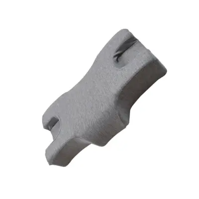 Spominska blazina s tkanino trenirke, ergonomska za bočni spanec Gray