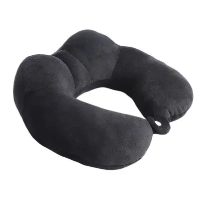 Ergonomska U-blazina iz spominske pene za vrat 360° podpora Black