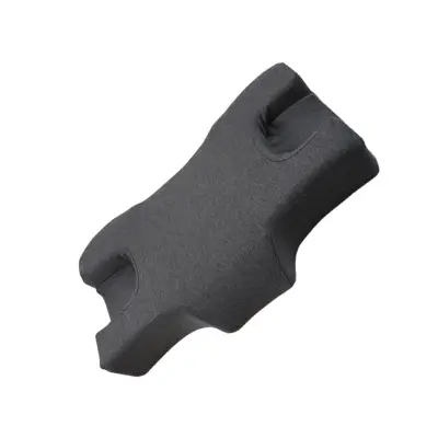 Spominska blazina s tkanino trenirke, ergonomska za bočni spanec DarkGrey