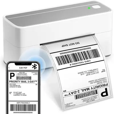 Bluetooth termični tiskalnik 203 dpi 150mm/s 108mm USB+BT Labelife White + Silver