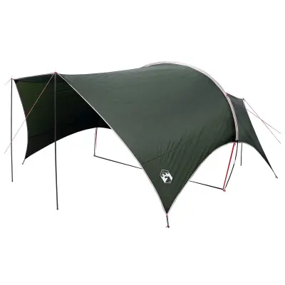 vidaXL Vodoodporen kamperski tarp Vojaška zelena 550 x 400 x 230 cm