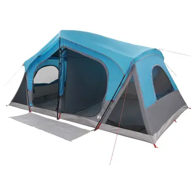 vidaXL Kabinski šotor Modra 480 x 273 x 205 cm Poliester in jeklo