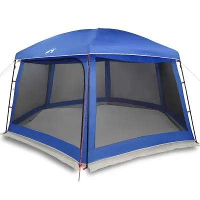 vidaXL Šotor za bazen z odstranljivimi stenami proti muham in mrežastimi stenami azurno moder 618x532 cm