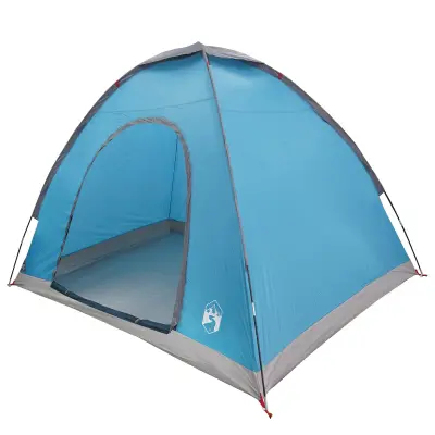 vidaXL Kamperski šotor s streho Modra 190 x 140 x 105 cm