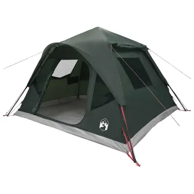 vidaXL Takojšnji šotor s streho Vojaška zelena 305 x 275 x 190 cm