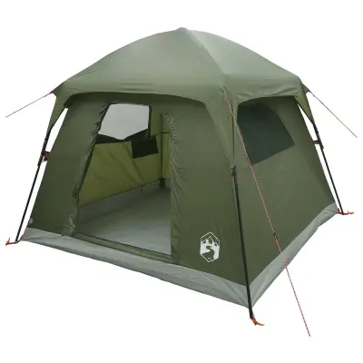 vidaXL Kabinski šotor s streho Olivno zelena 244 x 213 x 183 cm