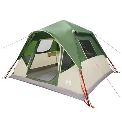 vidaXL Takojšnji šotor Zelena 305 x 275 x 190 cm Poliester in jeklo