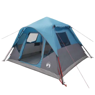 vidaXL Takojšnji šotor Modra 305 x 275 x 190 cm Poliester in jeklo