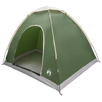 vidaXL Kamperski šotor s streho Zelena 190 x 140 x 105 cm