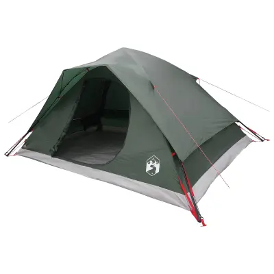 vidaXL Takojšnji šotor s streho Vojaška zelena 305 x 215 x 140 cm