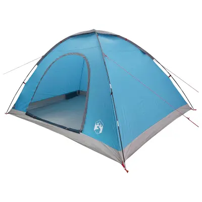 vidaXL Kamperski šotor s streho Modra 335 x 275 x 180 cm