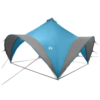 vidaXL Zabavni šotor Modra 400 x 400 x 320 cm Poliester in jeklo