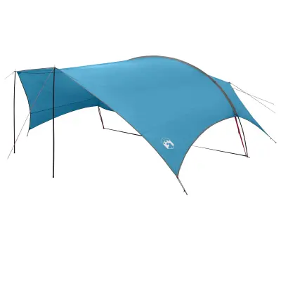 vidaXL Vodoodporen kamperski tarp Modra 695 x 580 x 200 cm