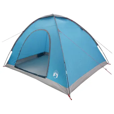 vidaXL Kamperski šotor s streho Modra 275 x 215 x 125 cm