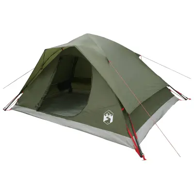vidaXL Takojšnji šotor s streho Olivno zelena 305 x 215 x 140 cm