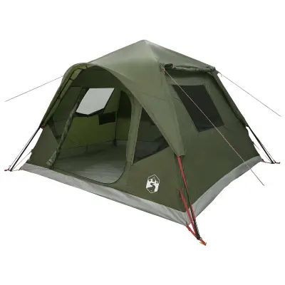 vidaXL Takojšnji šotor s streho Olivno zelena 305 x 275 x 190 cm