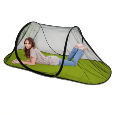 Zložljiva pop-up komarna mreža v obliki čolna s 210D Oxford DarkGreen
