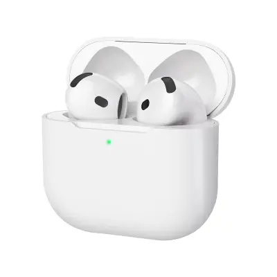 BigBen Connected, Ovitek za AirPods 4, trd, 360°, združljiv z brezžičnim polnjenjem, Prozorna