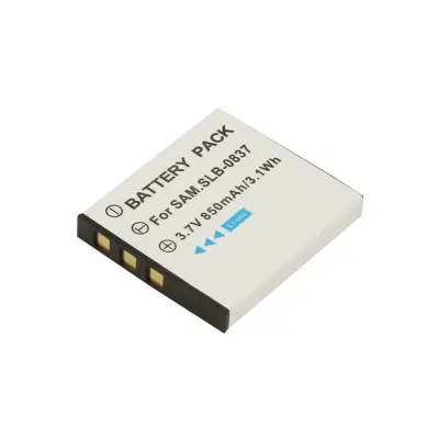 Baterija Li-ion 3.7V naprava Fotoaparat Samsung Digimax 850mAh združljiv SLB-0837