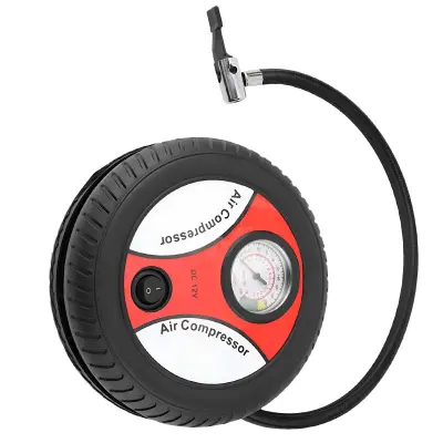 Prenosna zračna črpalka 12V 20W za kolo in z analognim manometrom