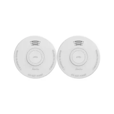 Set 2 detektorjev dima z 85dB alarmom