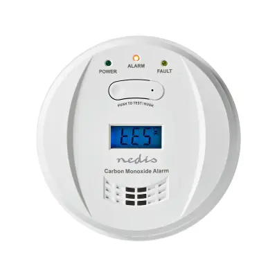 Detektor ogljikovega monoksida z alarmom 85dB LCD zaslon gumb za test