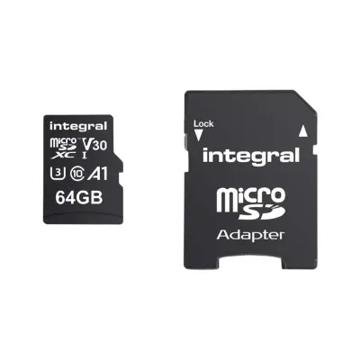 Spominska kartica MicroSDHC/XC V30 UHS-I U3 visoke hitrosti 64 GB