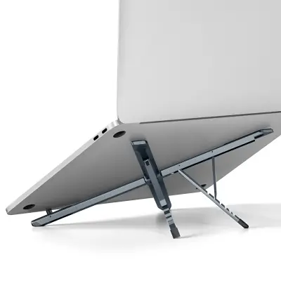 Forcell, Stojalo za prenosni računalnik, zložljivo, Fold Stand X Pro, križna struktura, Siva