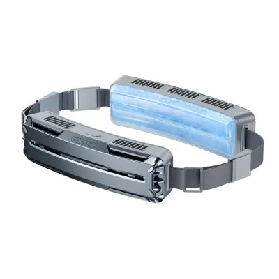 Nosljiv leden pas z dvojnima ventilatorjema, PCM, 5000mAh DarkGrey