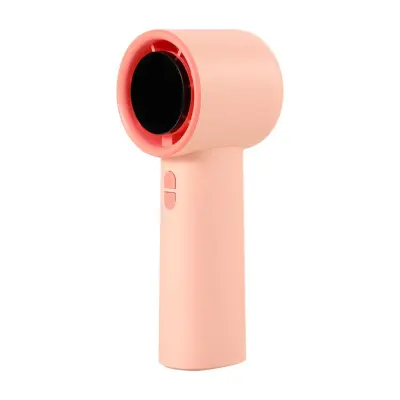 Ročni mini ventilator z LCD zaslonom, Turbo 13000 rpm, 4000mAh, Type-C Pink