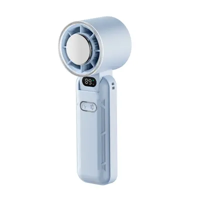 Zložljiv prenosni ventilator 3600mAh z ledenim načinom in LED zaslonom Blue