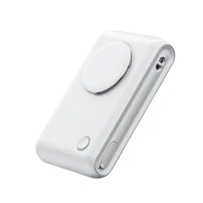 6-v-1 prenosni ventilator za mizo in pas, 2000mAh, 360° dovod White