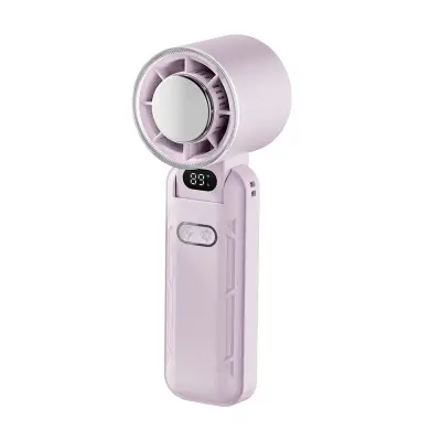 Zložljiv prenosni ventilator 3600mAh z ledenim načinom in LED zaslonom Purple
