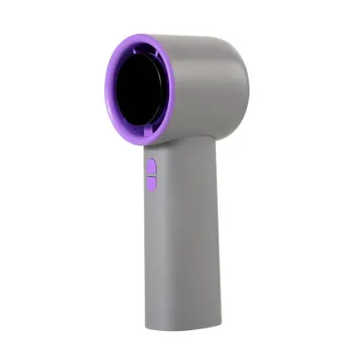 Ročni mini ventilator z LCD zaslonom, Turbo 13000 rpm, 4000mAh, Type-C Gray