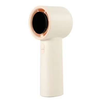 Ročni mini ventilator z LCD zaslonom, Turbo 13000 rpm, 4000mAh, Type-C White