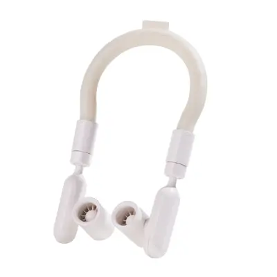 Osebni vratni ventilator z ledenim obročem, 2000mAh, 360° nastavljiv White